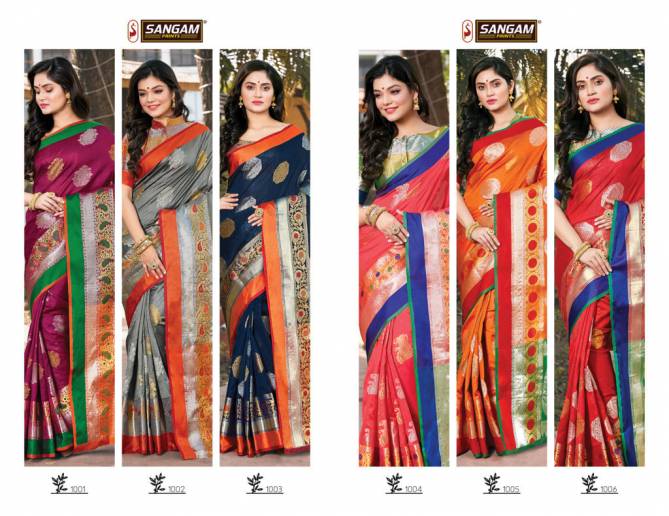 Sangam Paithani Latest Fancy Designer Heavy Silk Party Wear Saree Collection
